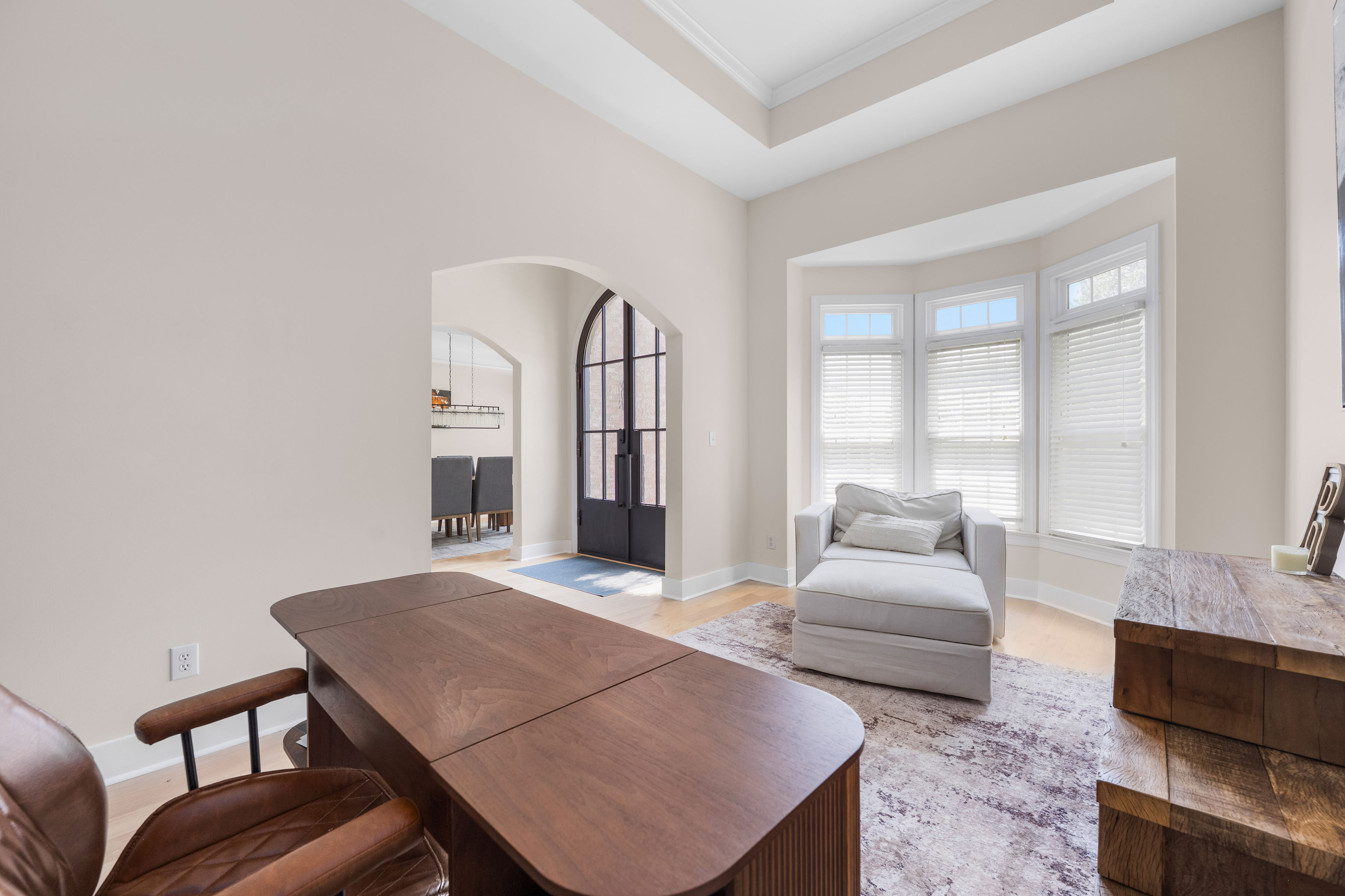 Versatile main-level office or flex space.